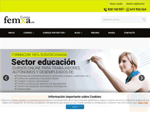 Tablet Screenshot of cursosfemxa.es